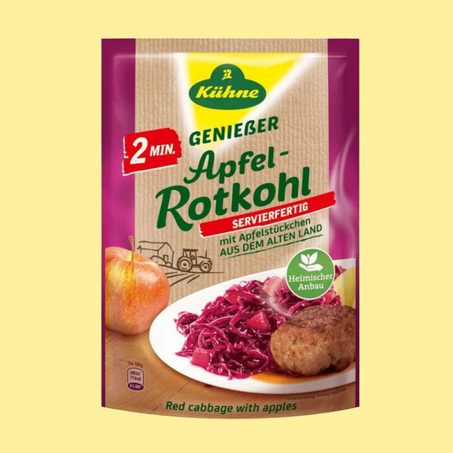 Kühne Apfelrotkohl 400g – German Canned Vegetable – entry49