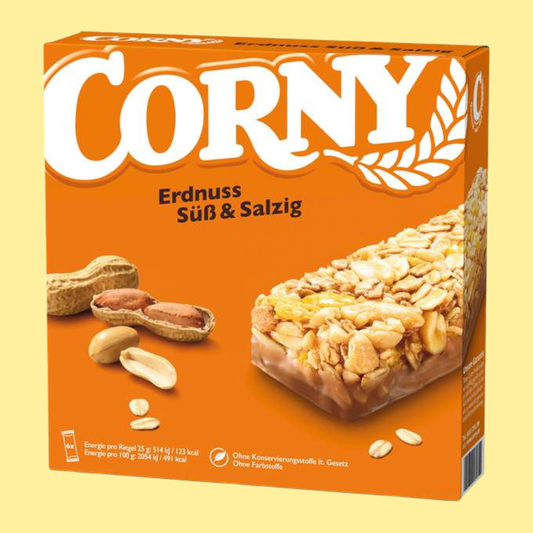 Corny Peanut Sweet & Salty cereal bar 150g – crunchy roasted peanuts with sweet-and-salty flavour, a popular German snack