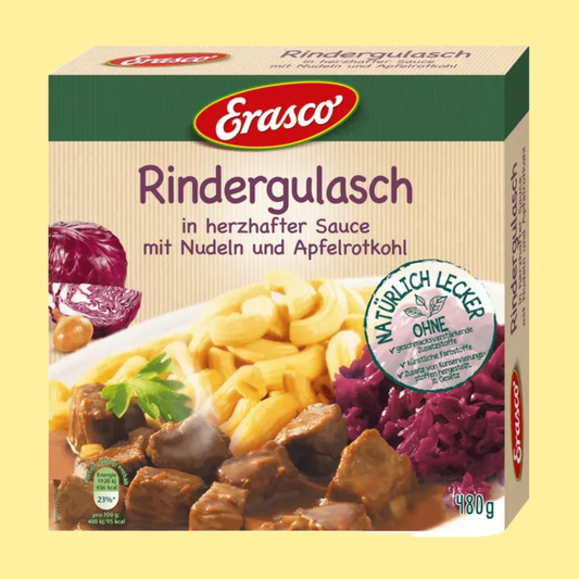 Erasco Rindergulasch 480g – German Ready Meal – entry49