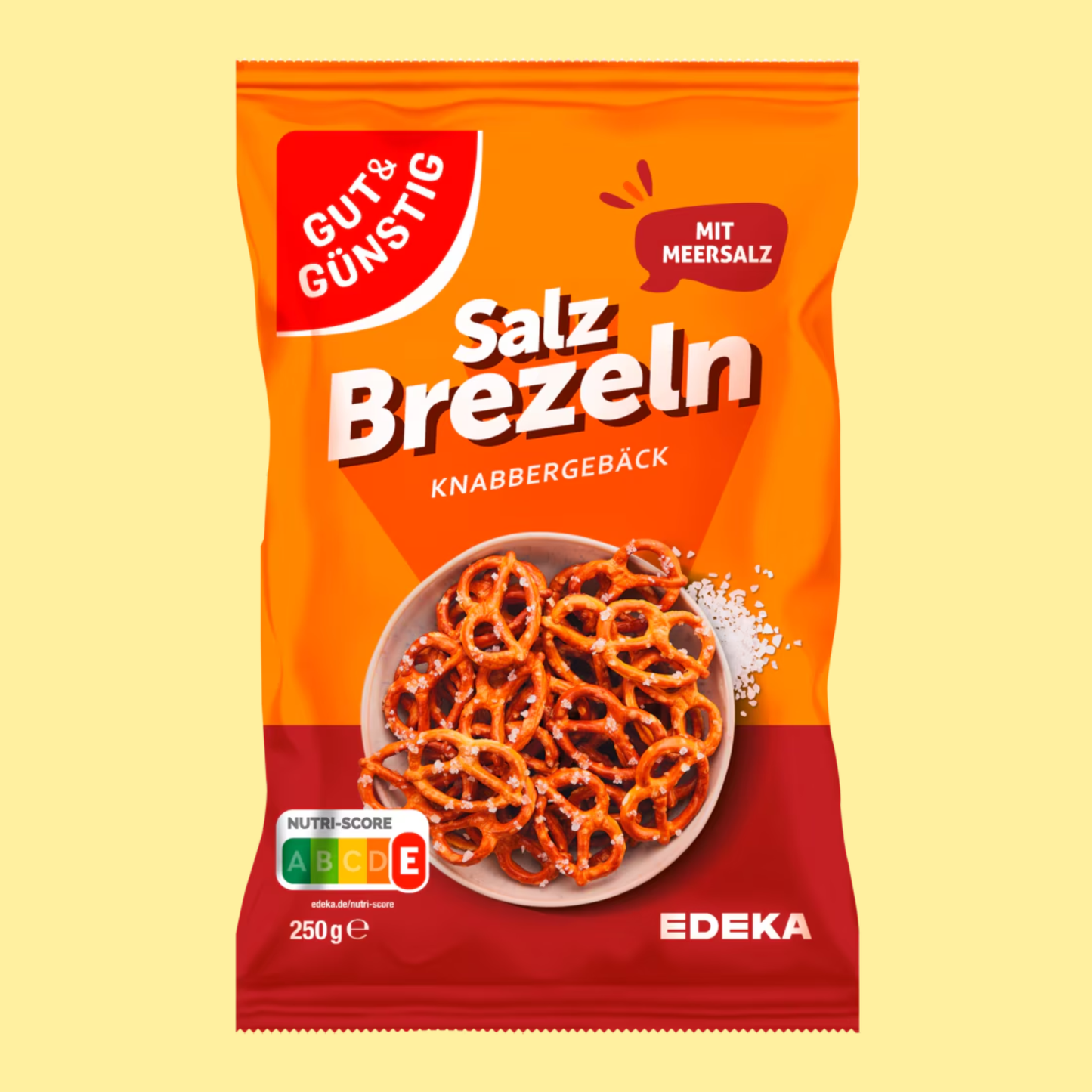 Gut&Günstig Salz Brezeln 250g – German Salty Snack – entry49