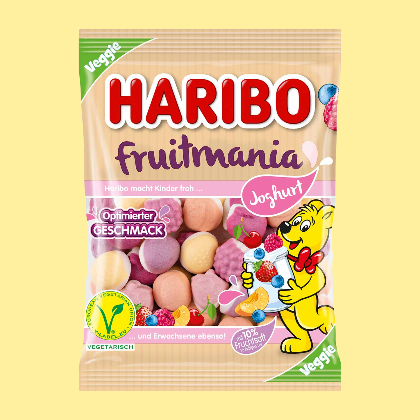 Haribo Fruitmania Iogurte (160g - vegetariano)