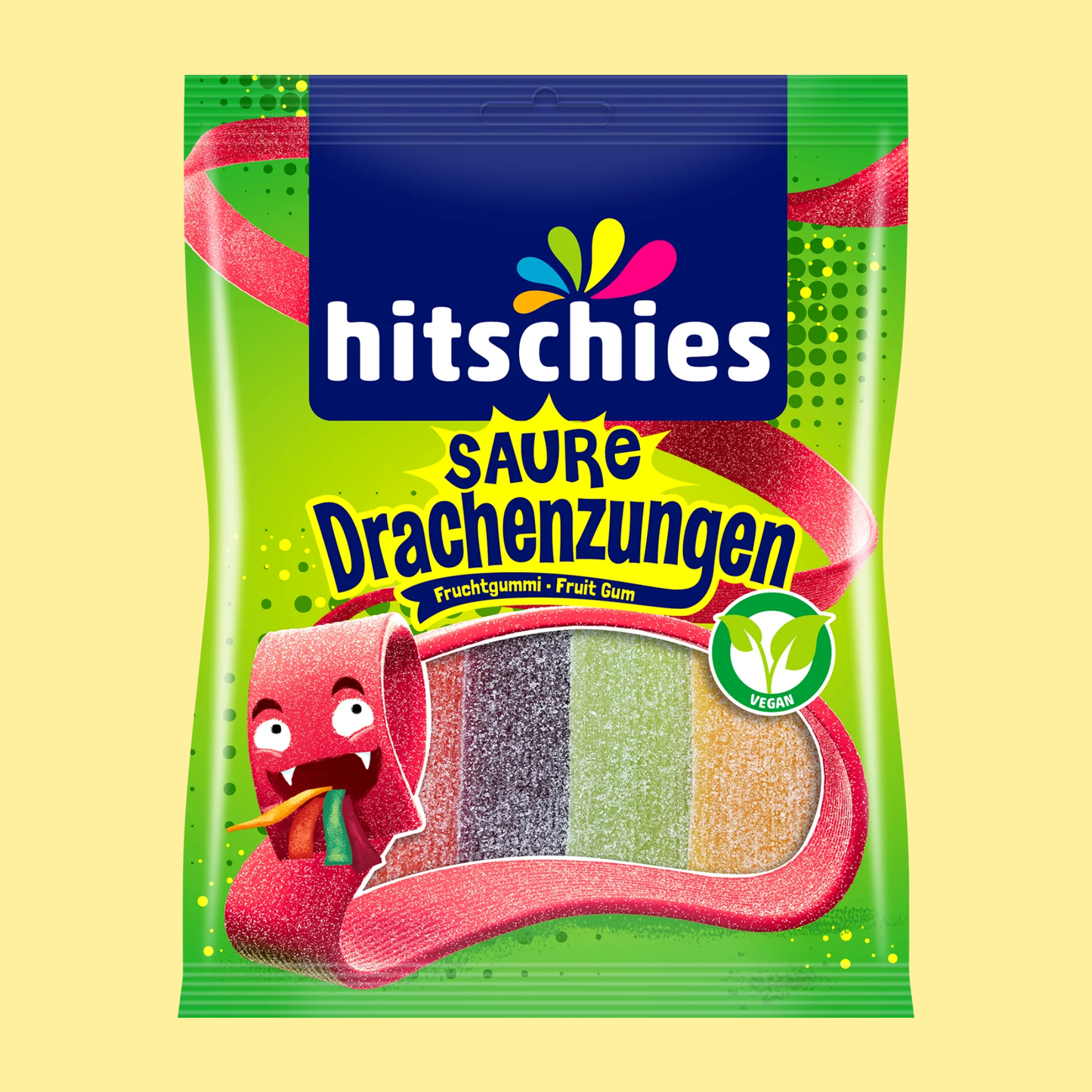 Hitschies Saure Drachenzungen 150g – German Vegan Gummy Candy – entry49