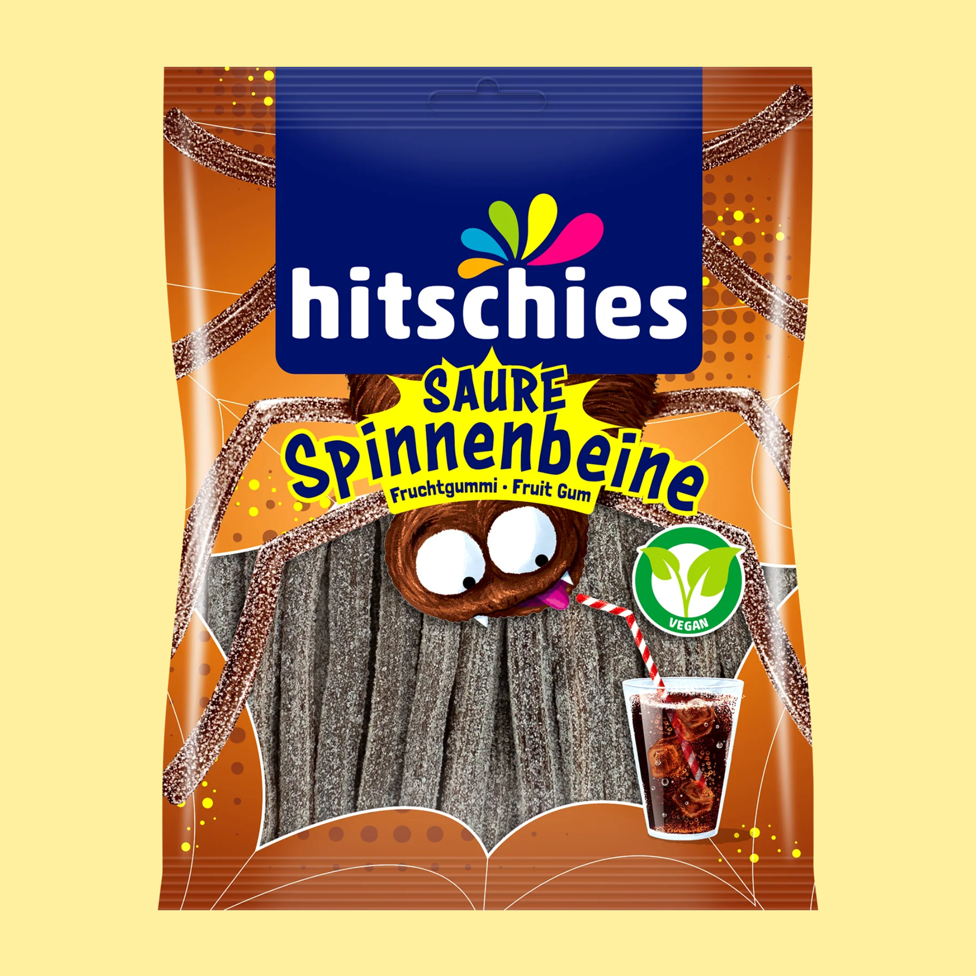 Hitschies Saure Spinnenbeine Cola 150g – German Vegan Gummy Candy – entry49