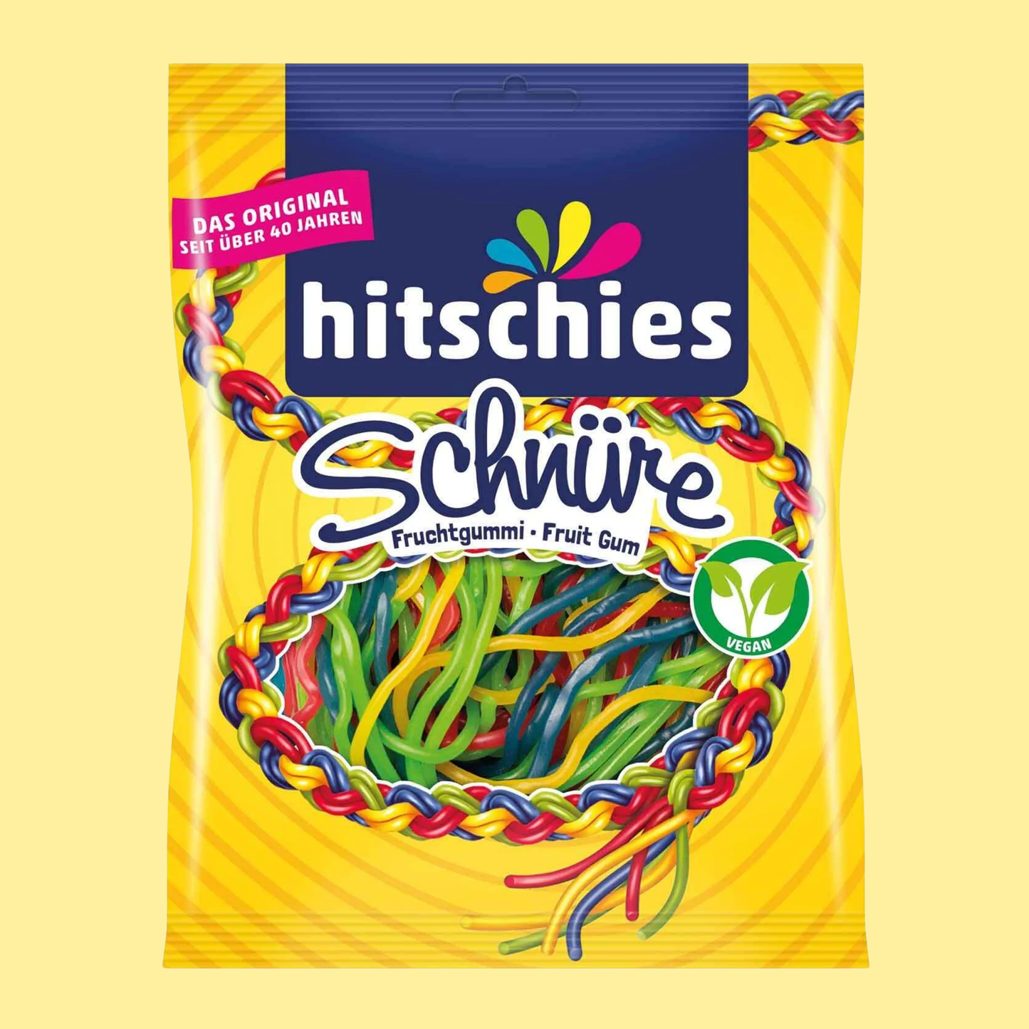 Hitschies Schnüre Mix 125g – German Vegan Gummy Candy – entry49