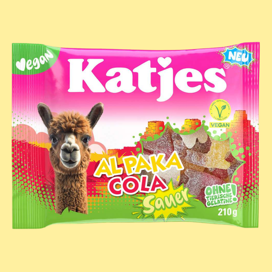 Katjes Alpaka Cola Sauer 210g – German Vegan Gummy Candy – entry49