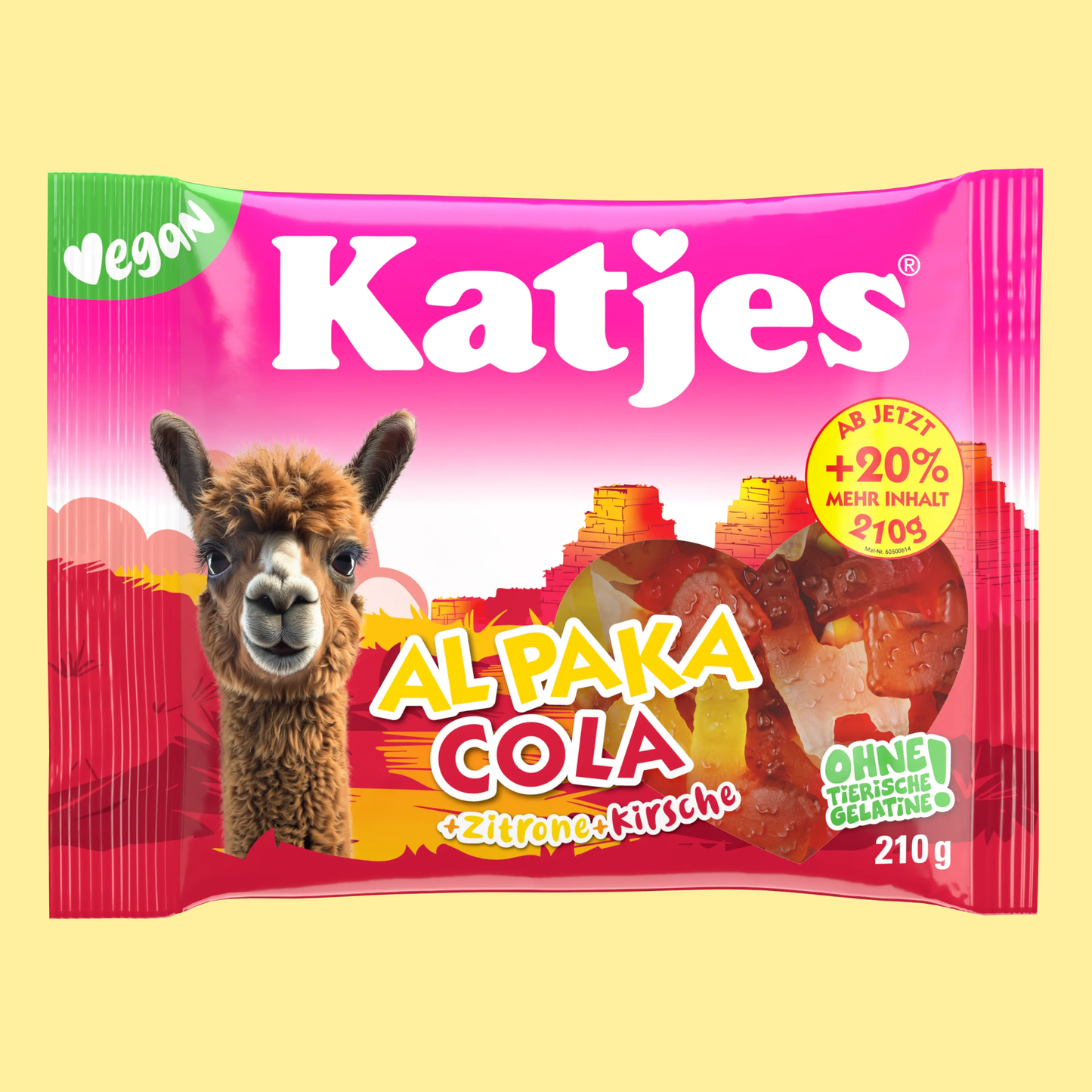 Katjes Alpaka Cola 210g – German Vegan Gummy Candy – entry49