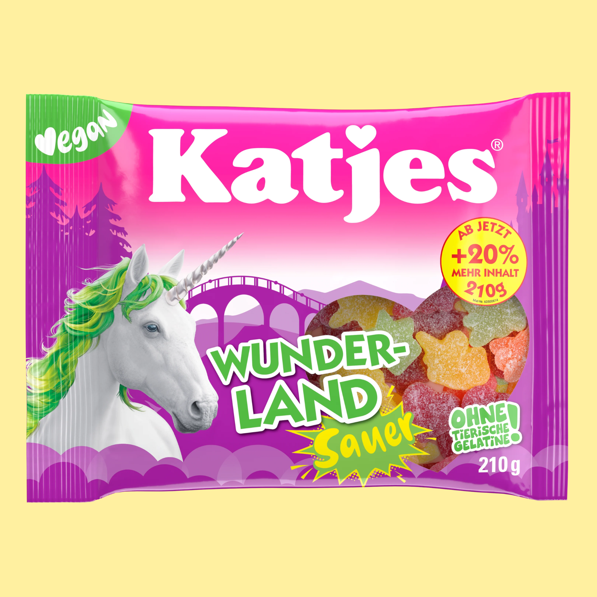 Katjes Wunderland Sauer 210g – German Vegan Gummy Candy – entry49