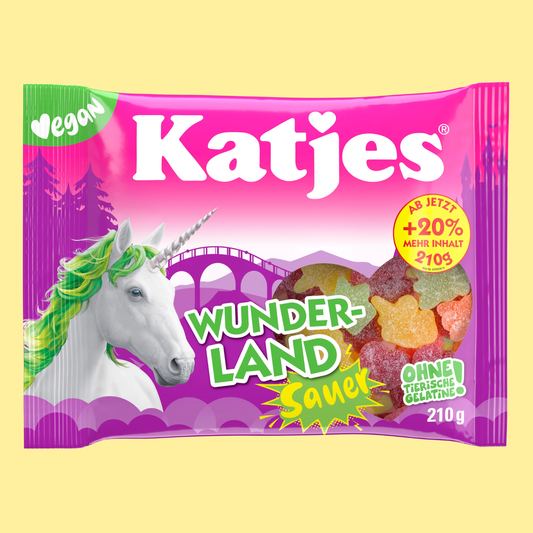 Katjes Wunderland Sauer 210g – German Vegan Gummy Candy – entry49