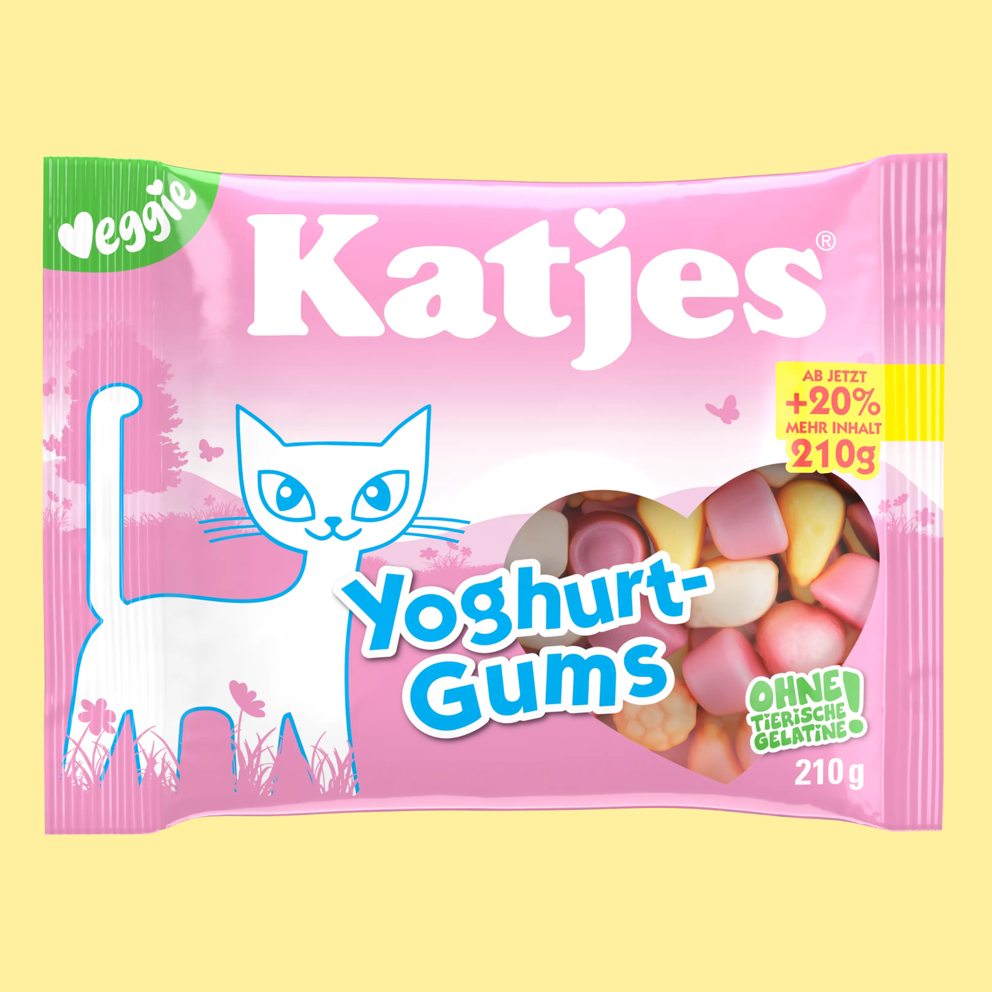 Katjes Yoghurt-Gums 210g – German Vegetarian Gummy Candy – entry49