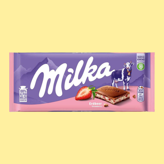 Milka Erdbeer 100g – German Chocolate – entry49