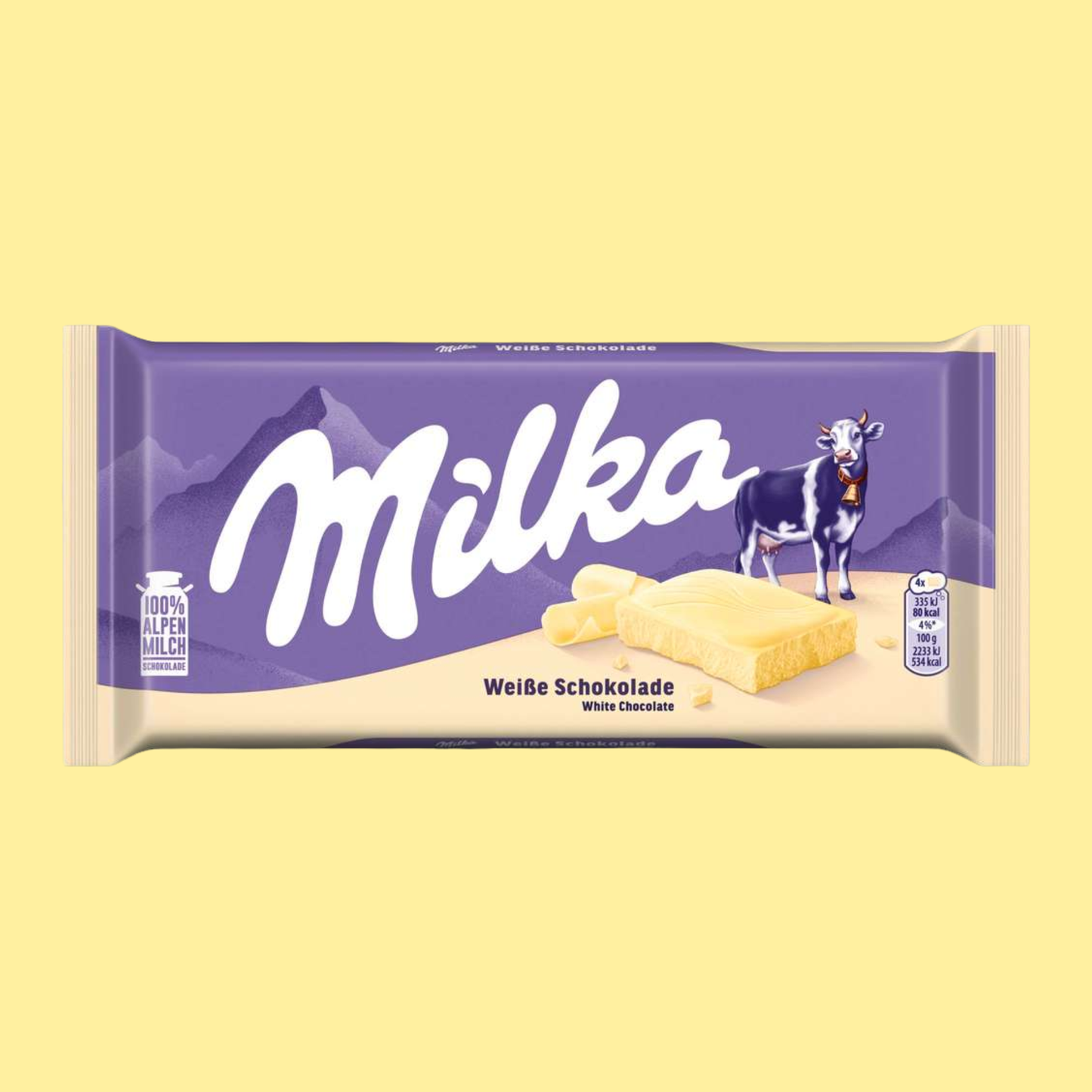 Milka weiße Schokolade 90g – German Chocolate – entry49