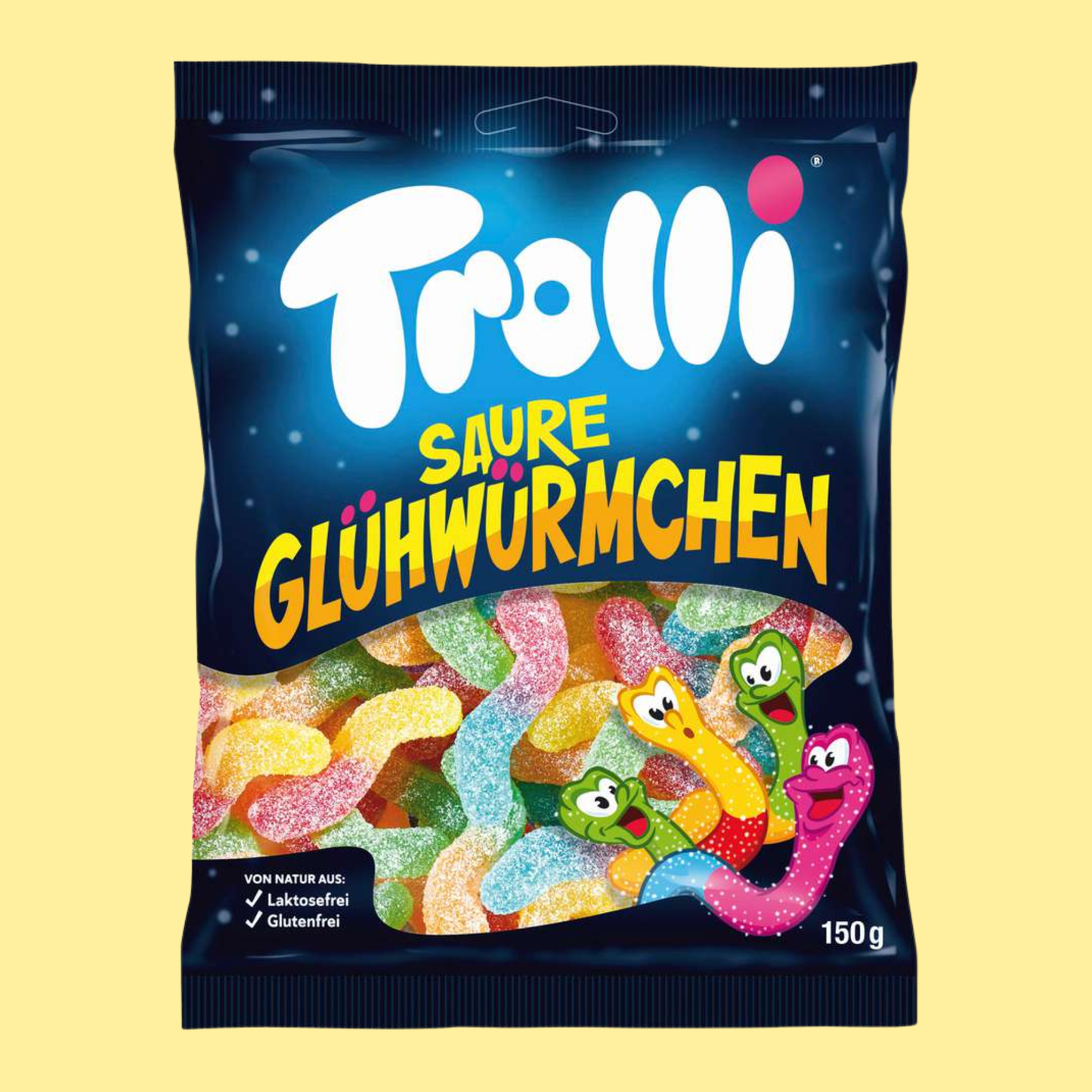 Trolli Saure Glühwürmchen 150g – German Gummy Candy – entry49