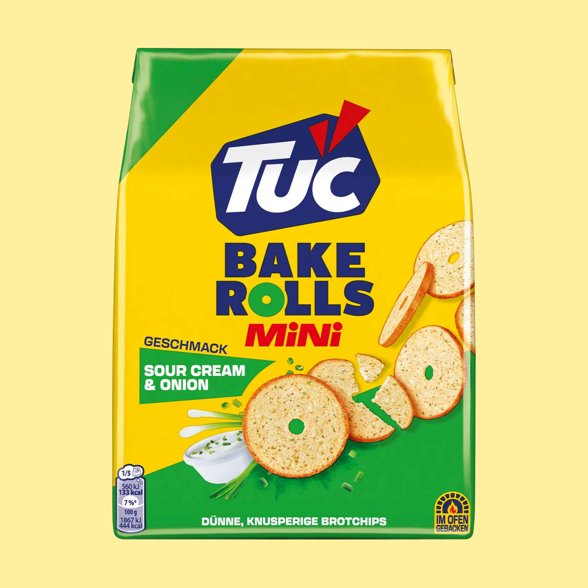TUC Bake Rolls Mini SourCream Onion 150g – German Salty Snack – entry49